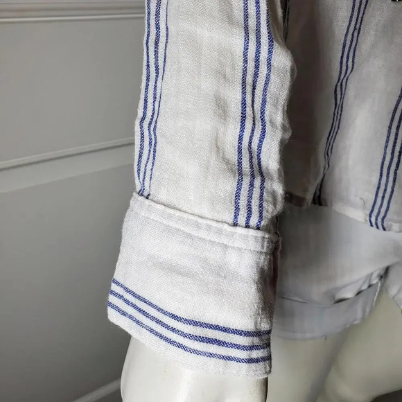 RAILS Matea Flamenco Striped Lace-Up Long-Sleeve Top Size Large NWOT - Picture 7 of 15